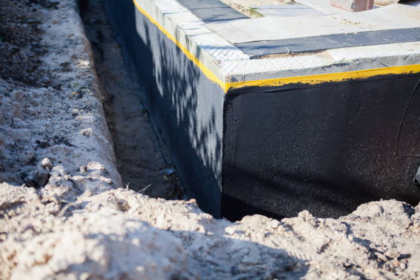 Residential Wet Basement Repair installation at a Beaver, PA home by SJ Waterproofing Pros